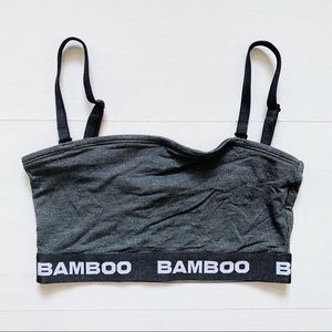 BAMBOO charcoal bralette sz XS